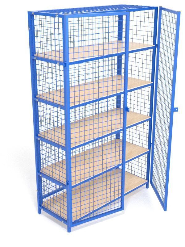 Стеллаж для спортивного инвентаря закрытого типа разборный  Pioner A13604