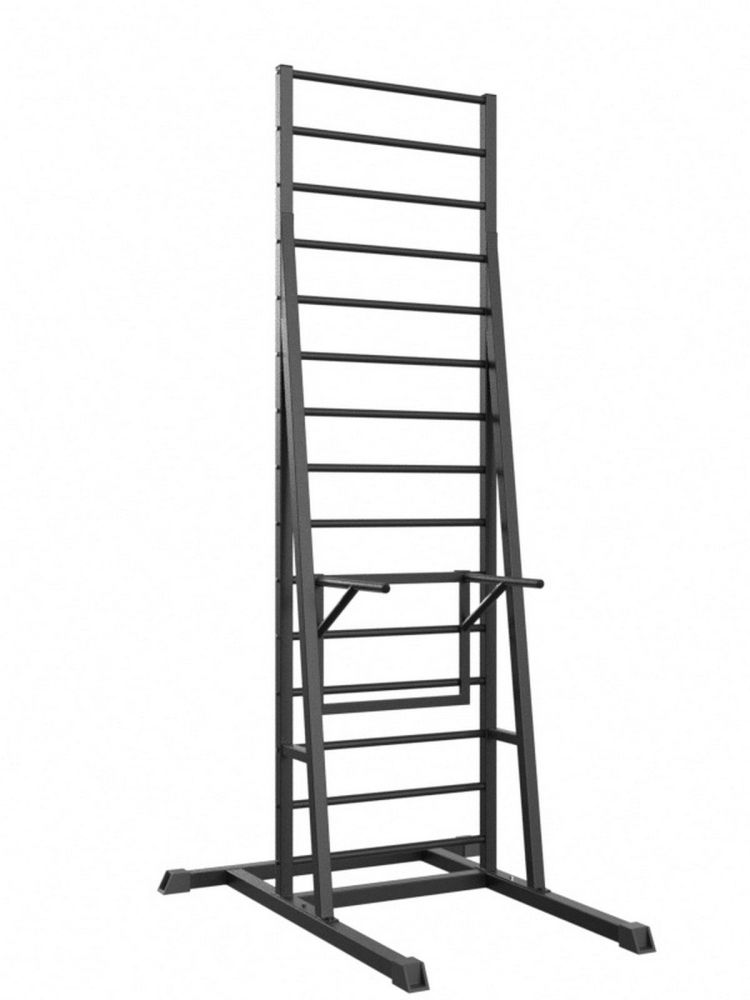 Шведская стенка напольная разборная  с брусьями Pioner A16223