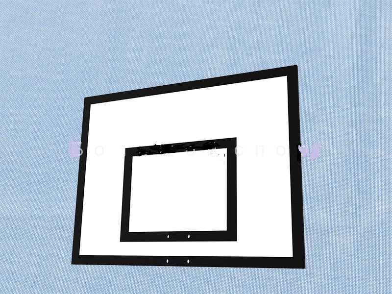 Щит баскетбольный тренировочный фанерный на металлической раме 1200х900 мм  Pioner A10072