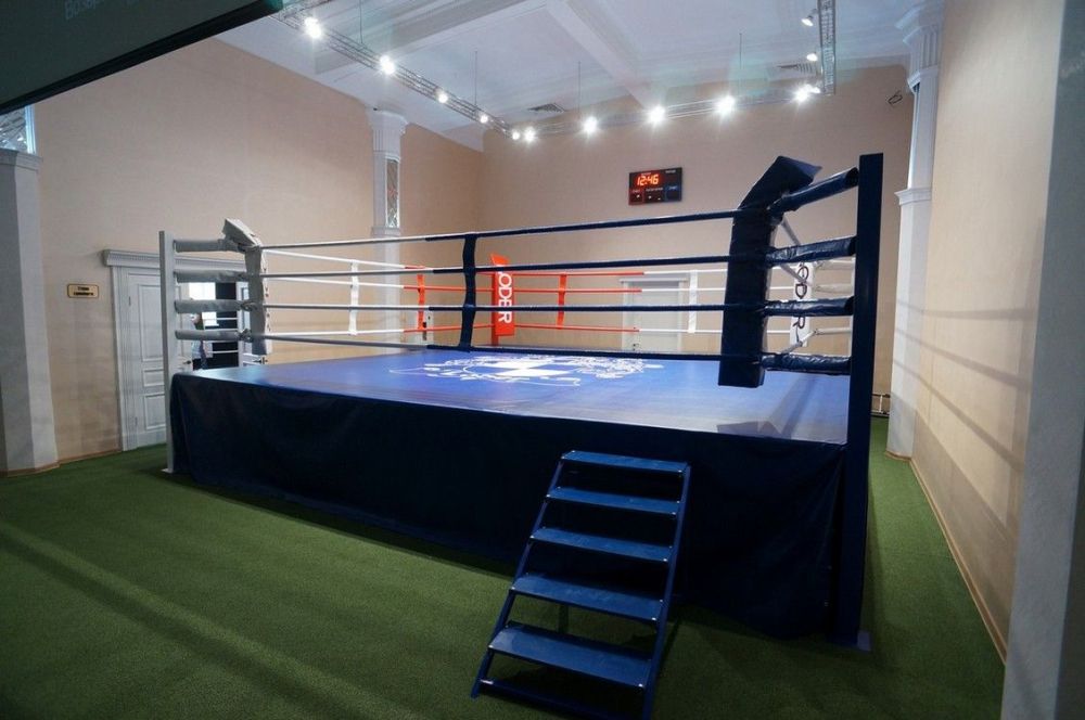 Ринг боксёрский на помосте 7х7 м, высота 0,5 м, боевая зона 6х6 м  Pioner A12563