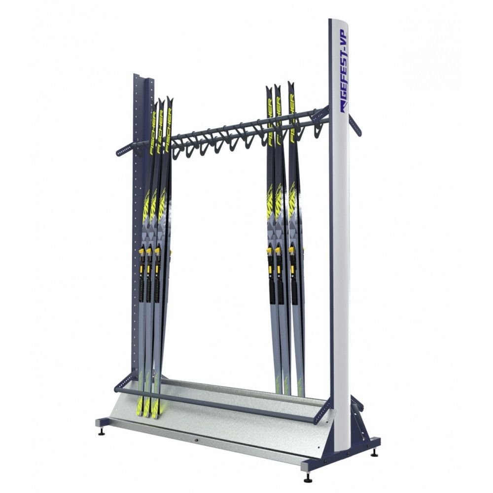 Стойка Премиум для беговых лыж, двухсторонняя с вешалкой 219х125х67см  CBLVPD3-44