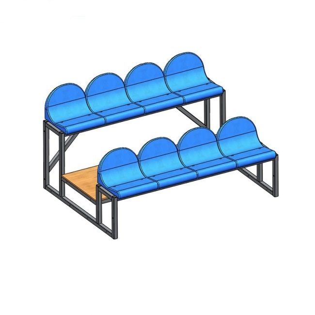 Трибуна для зрителей на 8 мест (цвет черный)  Pioner A12709