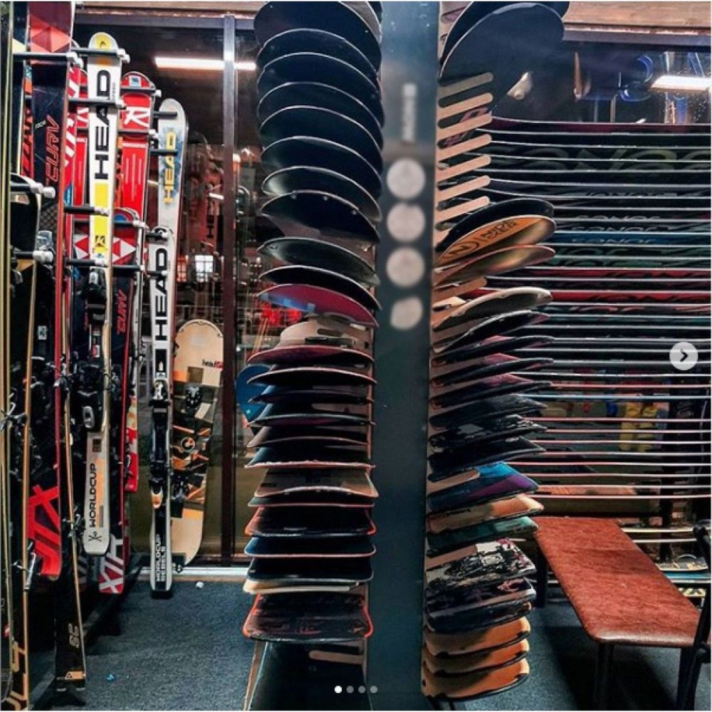 Стеллаж Премиум СП-3 для сноубордов, двухсторонний 219х215х90см  SP32-76