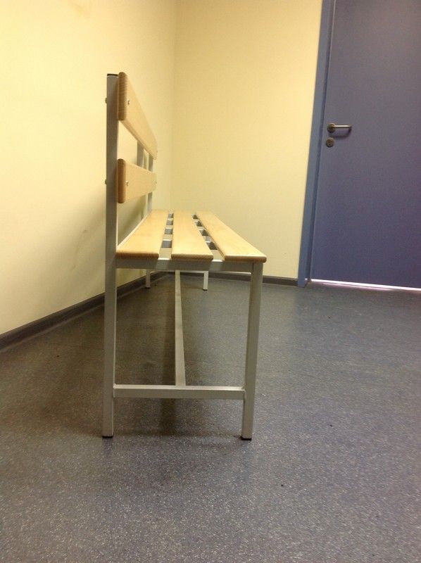 Скамейка для раздевалки со спинкой, 250см  Pioner A16286