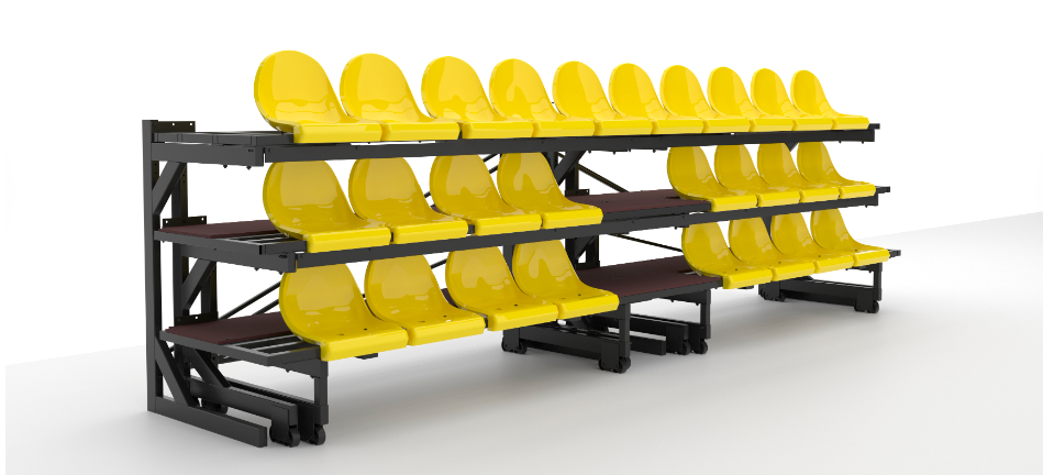 Трибуна трехрядная 26 мест телескопическая Pioner A2506397