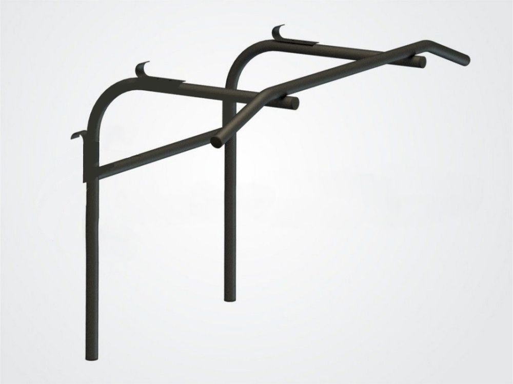 Турник-брусья навесной, черный Pioner A12203