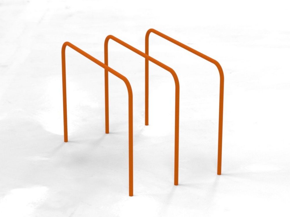 Брусья гнутые тройные параллельные для Воркаут  Pioner A17262