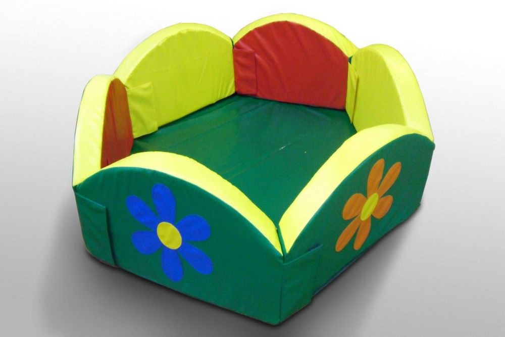 Сухой бассейн разборный шестиугольный Ромашка расчитан на 800 шариков  Pioner A11093