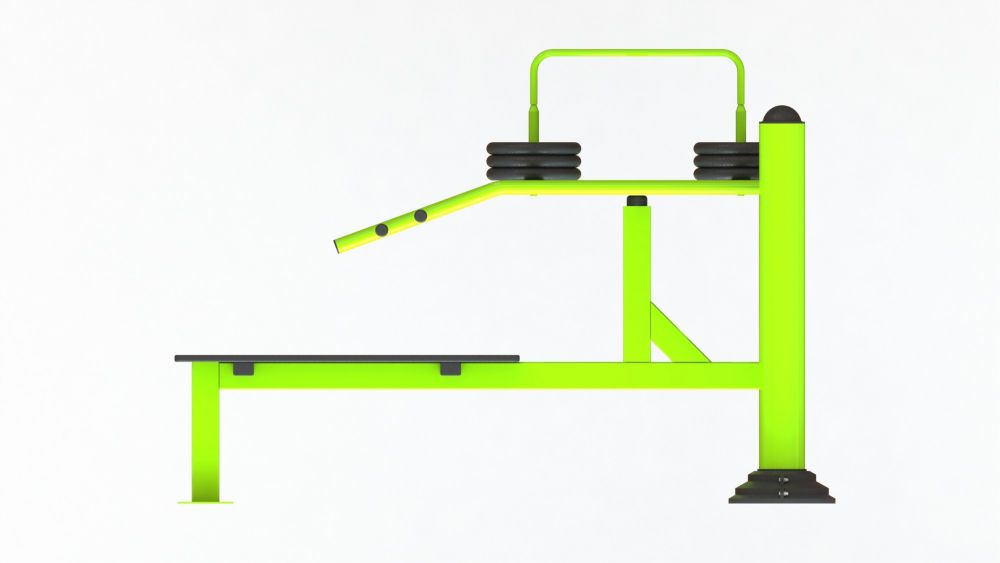 Уличный тренажер взрослый Жим лежа с изменяемой нагрузкой Pioner A17002