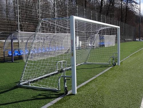 Ворота для мини-футбола 300х200 мобильные с колесами, алюминиевые Pioner A14490