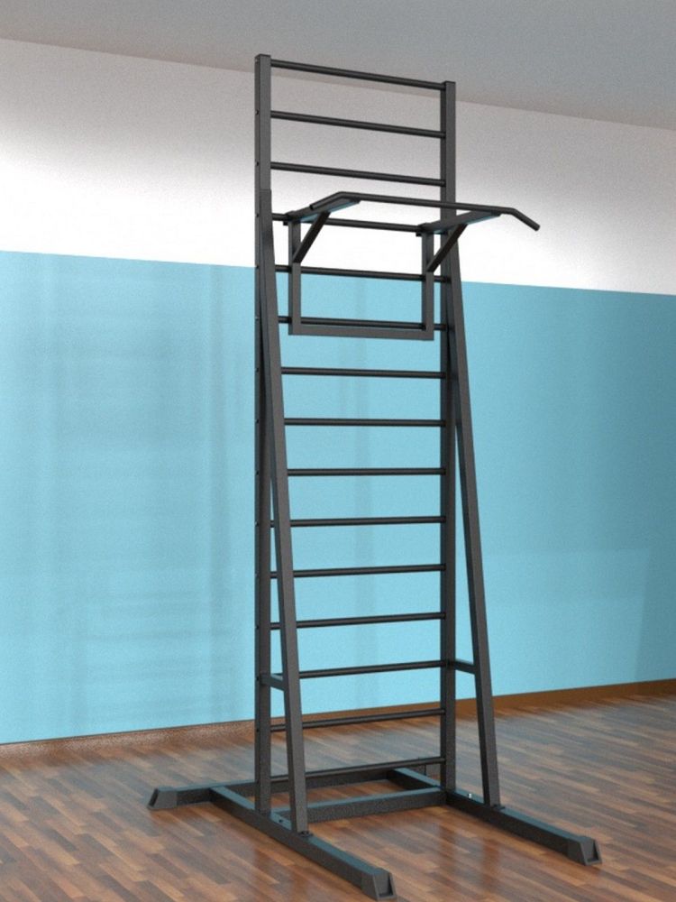 Шведская стенка напольная разборная  с турником Pioner A16193