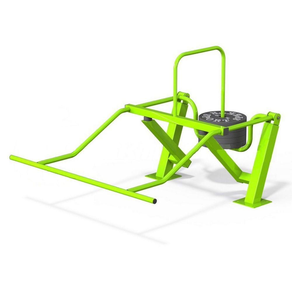 Уличный силовой тренажер для комбинированного жима на верхнюю и нижнюю часть тела, мышцы кора  Pioner A17320