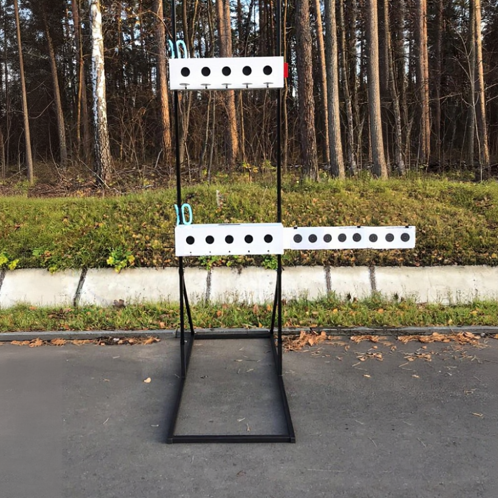 Мишень огневого рубежа для стрельбы из пневматических винтовок