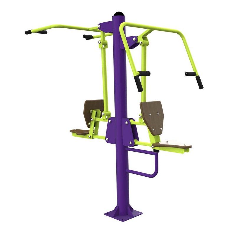 Тренажер уличный Тяга Сверху - Жим от груди  Pioner A17642