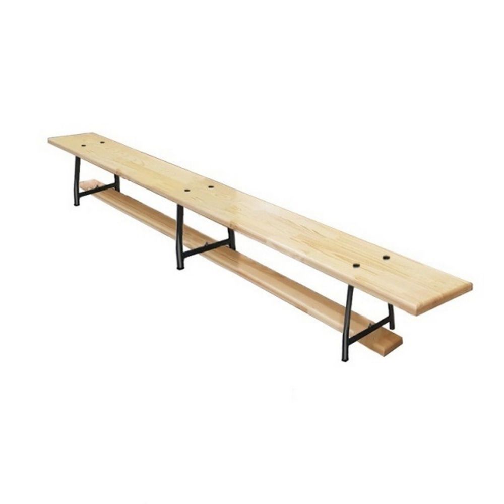 Скамейка гимнастическая 250 см (щит дерево) ножки метал с РО (из 2 частей)  Pioner A12740