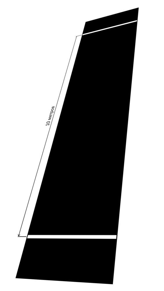 Дорожка спортивная для челночного бега на 10 метров  Pioner A12504