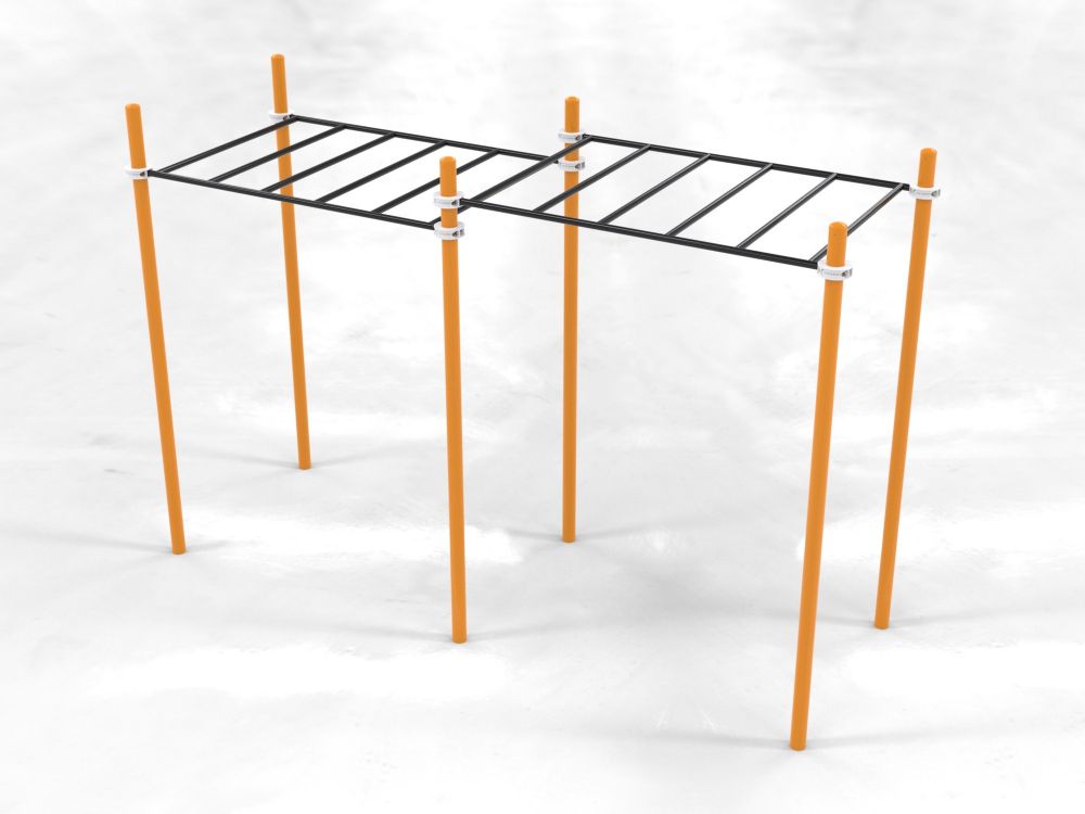 Рукоход двухуровневый для Воркаут Pioner A17268