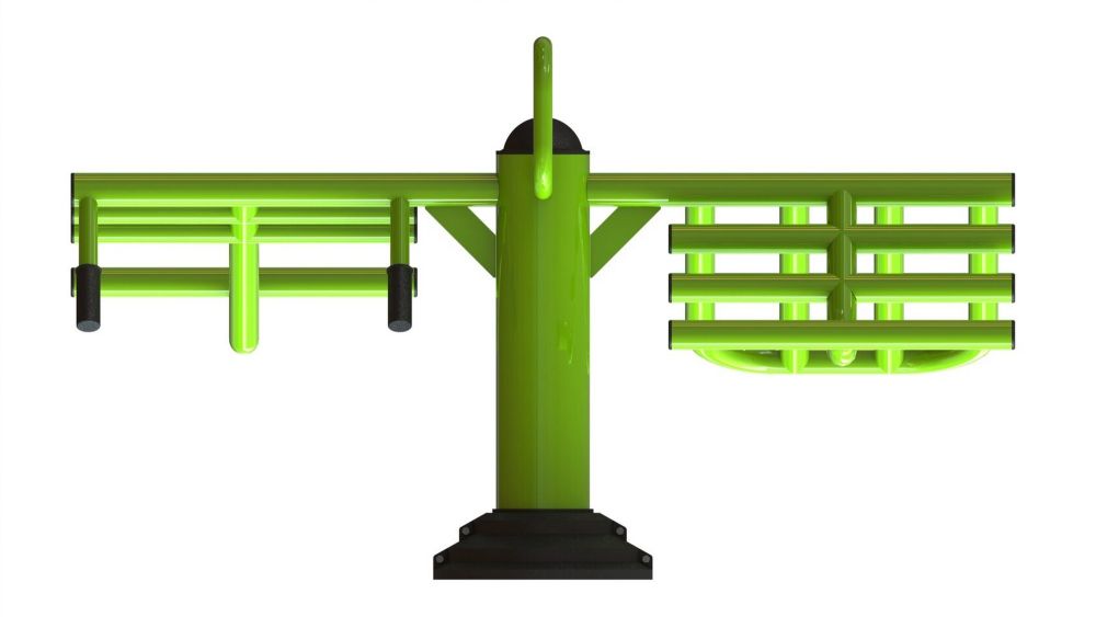 Уличный тренажер взрослый Пресс для двоих Pioner A17013