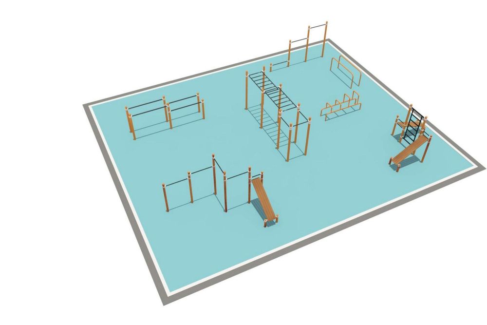 Районная площадка для Воркаут и WRK  Pioner A16444