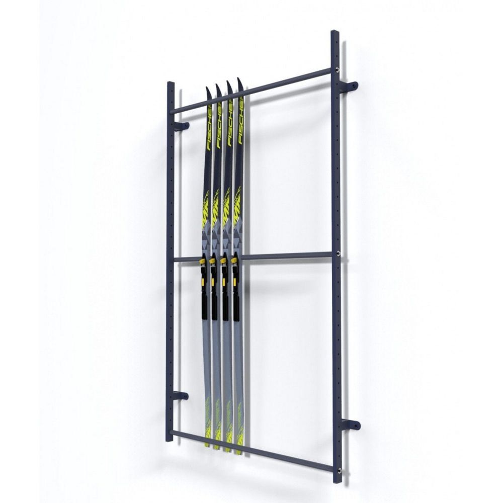 Стеллаж Эконом для беговых лыж, пристенный, односторонний 195х215х15см  BLEP-18