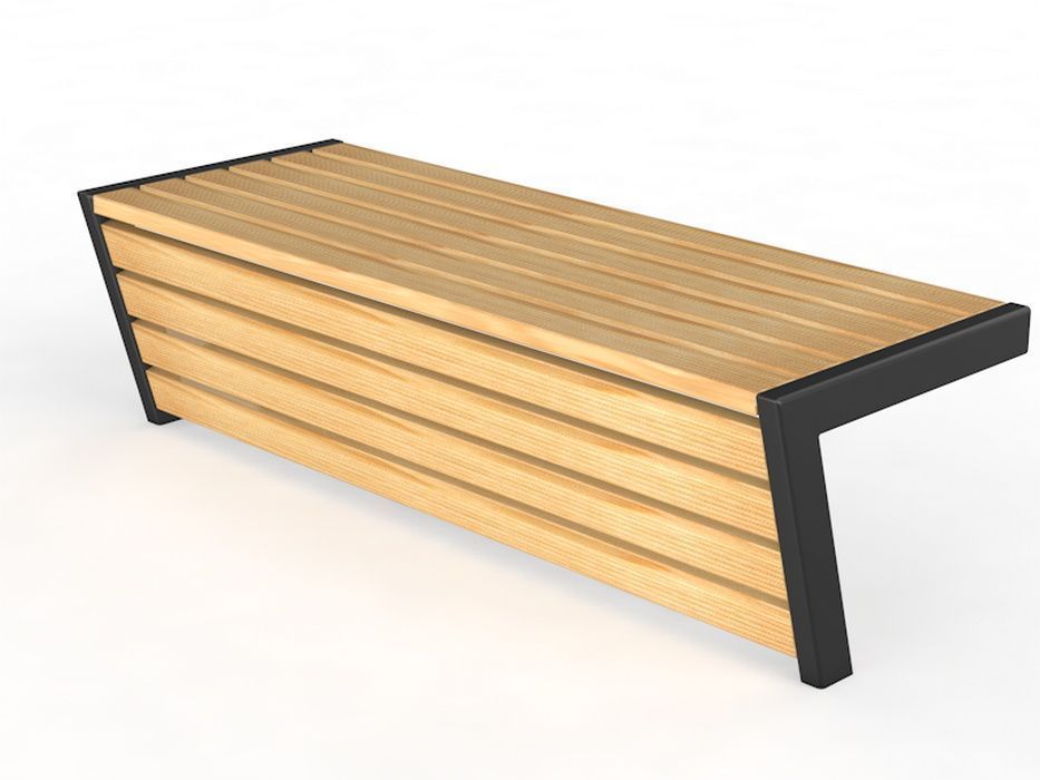 Уличная скамейка без спинки  длина 1500 мм  Pioner A10968