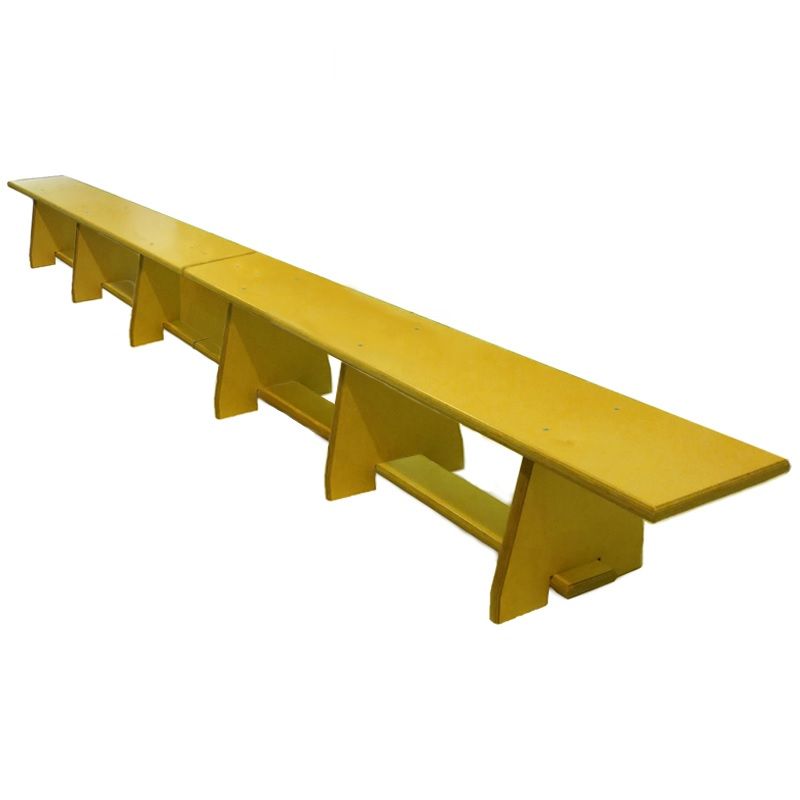 Скамейка гимнастическая 400см фанерная, ножки фанера  Pioner A12823