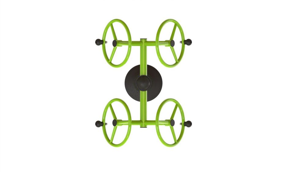 Уличный тренажер взрослый Рули для двоих Pioner A16938