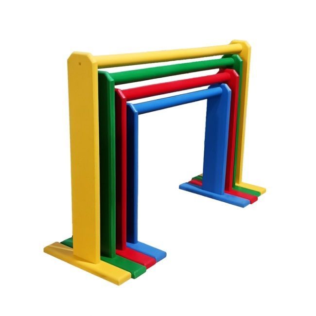 Дуги для подлезания разновысокие цветные (комплект 4 шт)  Pioner A10756