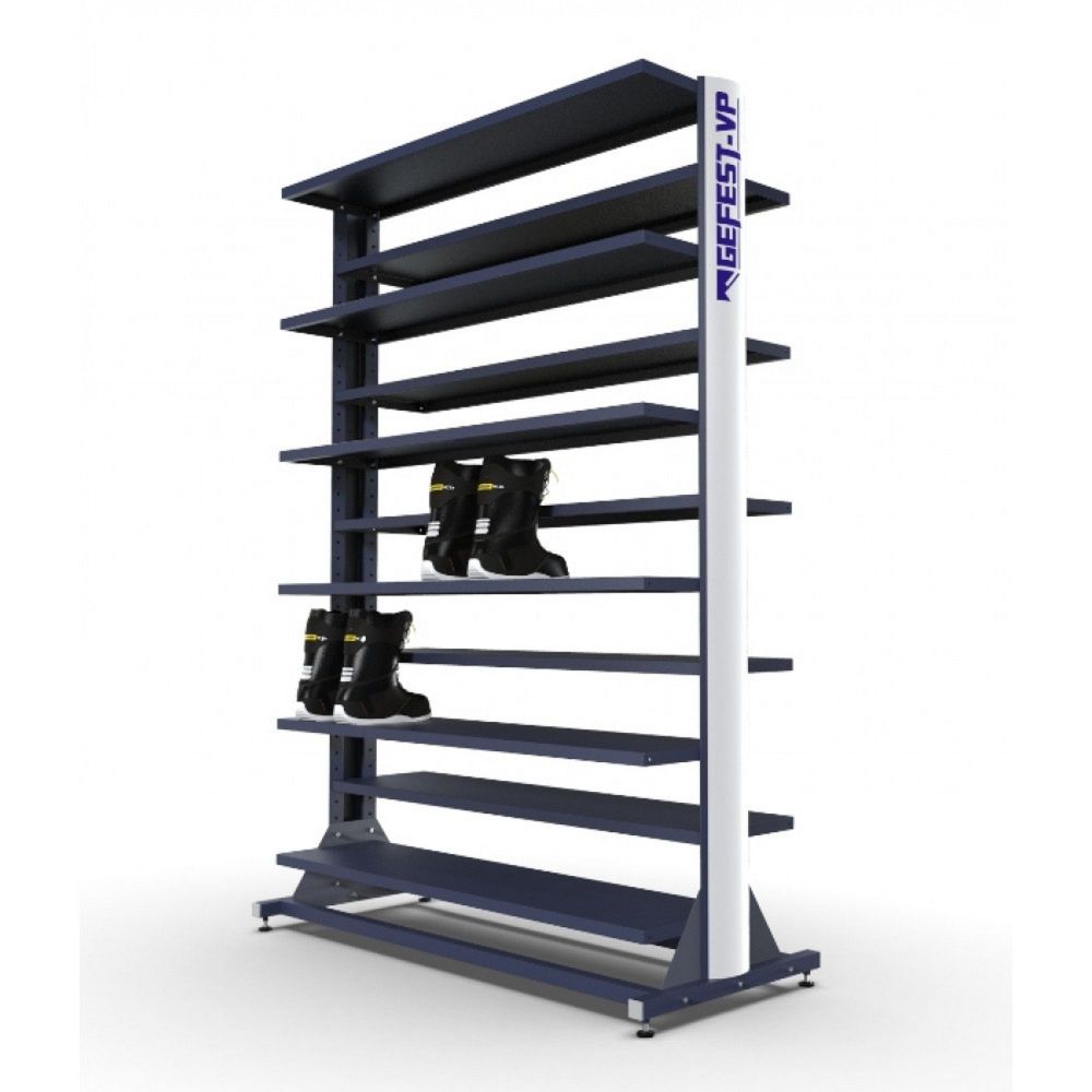 Стеллаж Премиум для ботинок, двухсторонний 219х155х67см  SPBD-55/90