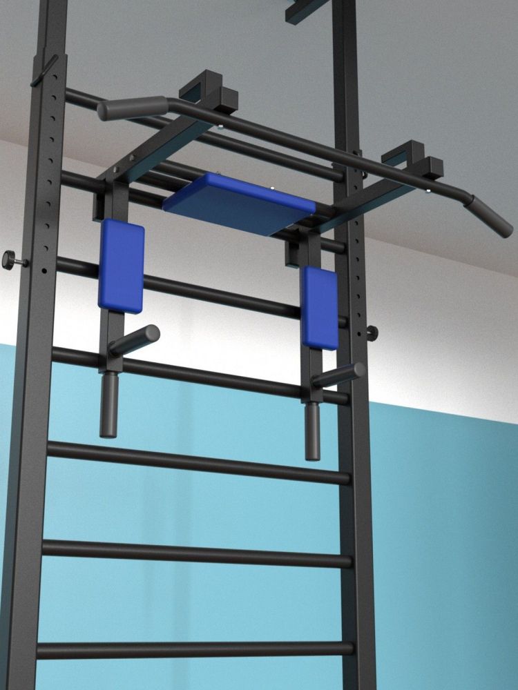 Шведская стенка враспор с регулировкой высоты и турником 3 в 1  Pioner A16171