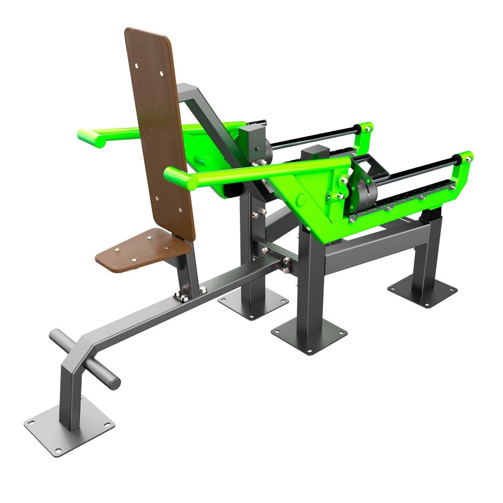 Уличный тренажер Трицепс-машина (имитация отжиманий) с переменной нагрузкой  Pioner A17657