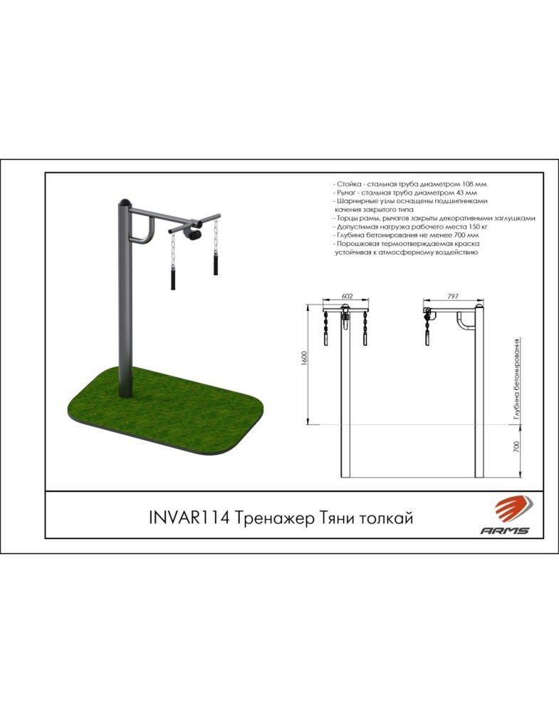 Тренажер Тяни толкай   Pioner A15702