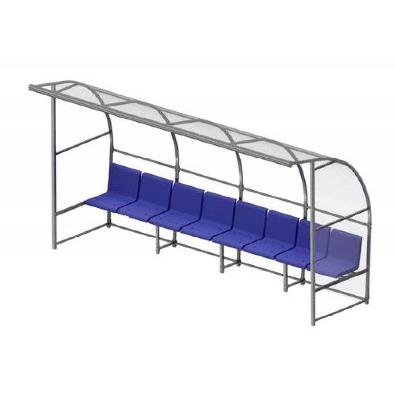 Скамейка для запасных игроков на 8 мест  Pioner A14458