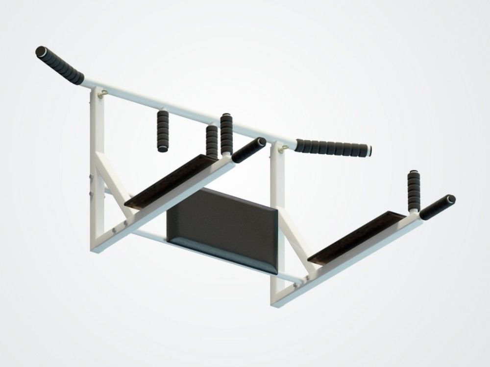 Турник настенный  3 в 1 разборный белый Pioner A17175