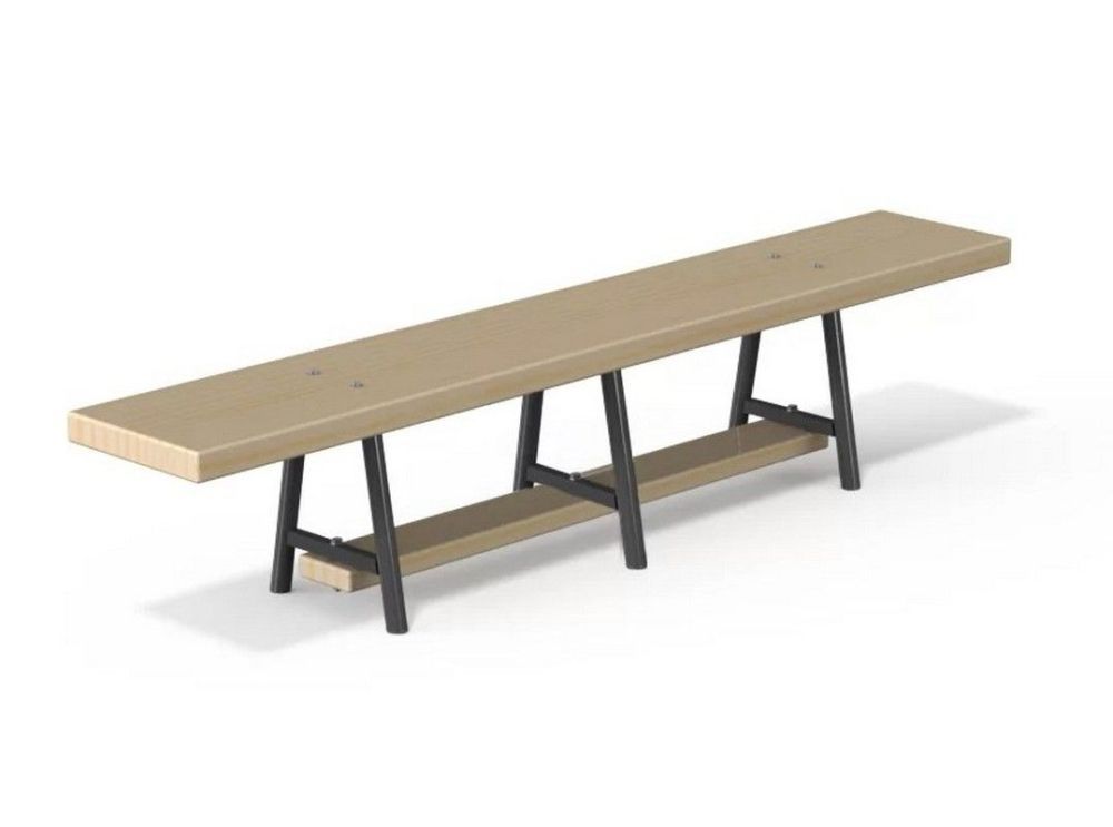 Скамейка гимнастическая 200 см  (3 метал. нож.) Pioner A14118