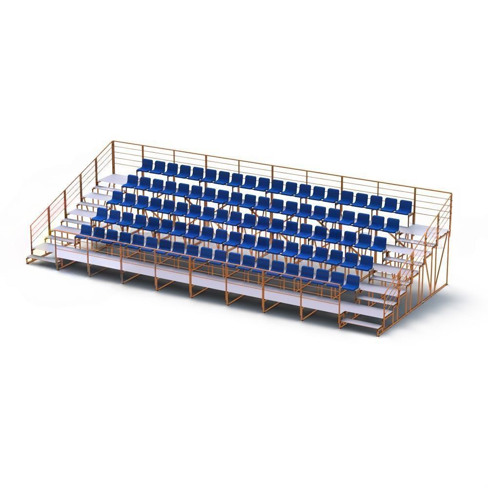 Трибуна для зрителей пятирядная на 100 мест