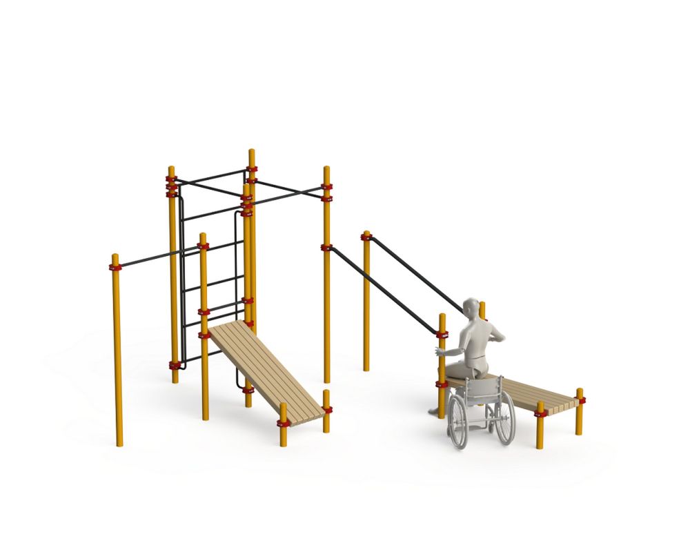 Спортивный комплекс для инвалидов-колясочников  Pioner A11843