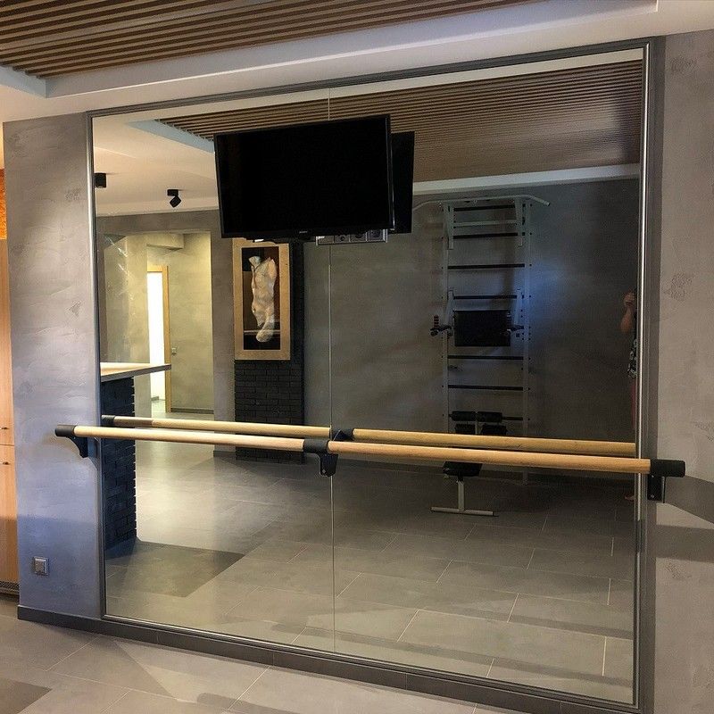 Хореографический станок пристенный однорядный   Дуб Pioner A14234