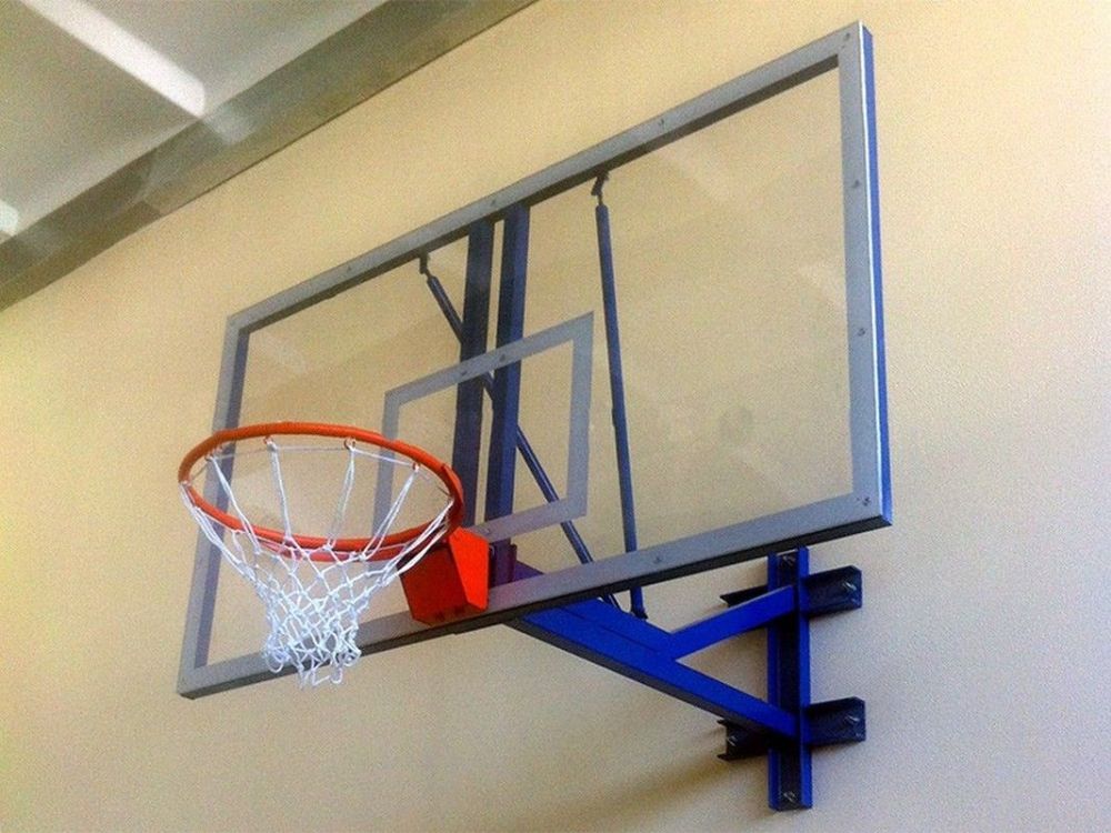 Ферма баскетбольная настенная вынос 1,2 м, крепление через кольцо  Pioner A10085