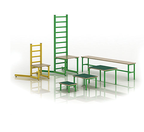 Набор оборудования для ЛФК (стул, скамейка, скамейки-вкладыши)