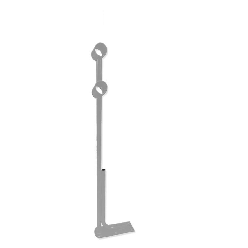 Хореографический кронштейн напольный двухрядный  белый Pioner A12831