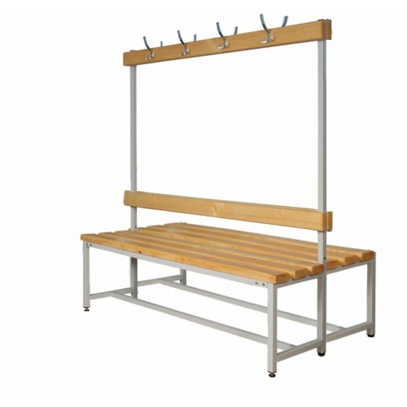 Скамейка для раздевалок двухсторонняя 200x65x169 cм  Pioner A16111