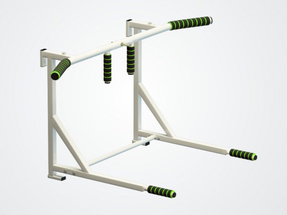 Турник-брусья навесной, белый Pioner A12167