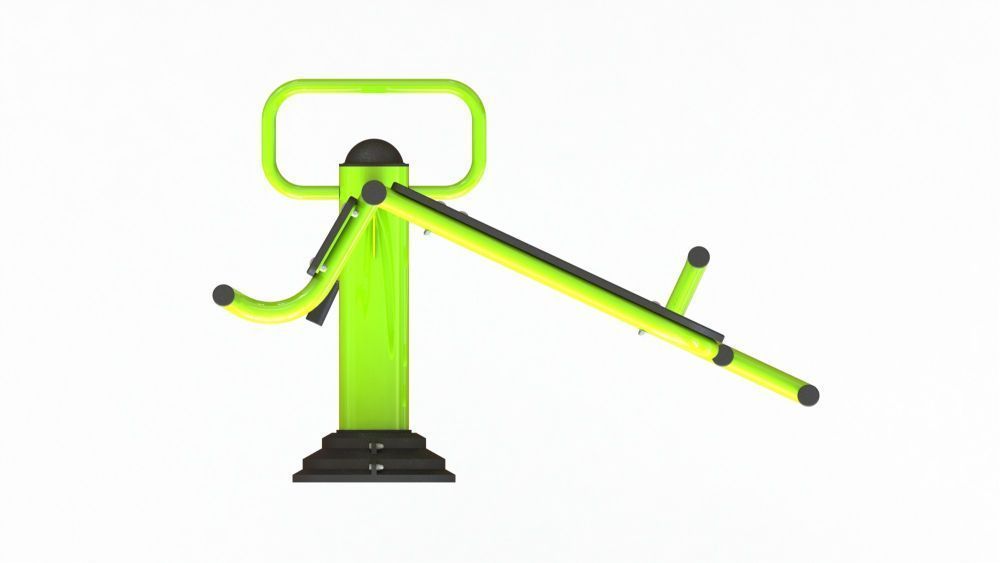 Уличный тренажер сдвоенный для развития мышц спины и больших ягодичных мышц Pioner A17406