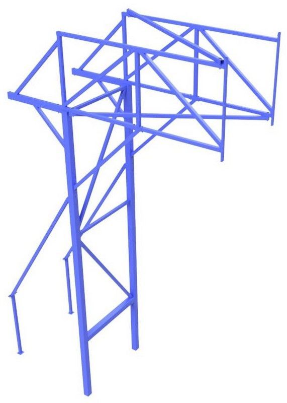 Стойка баскетбольная стационарная с выносом щита 2 метра  Pioner A13460