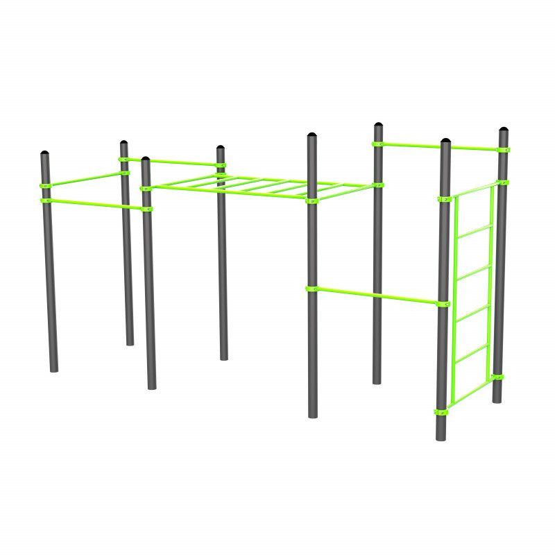 Воркаут (7 перекладин, рукоход классический, шведская стенка)  Pioner A17439