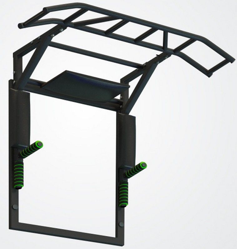 Турник-брусья-пресс на раме разборный с доп. Хватами Pioner A17140