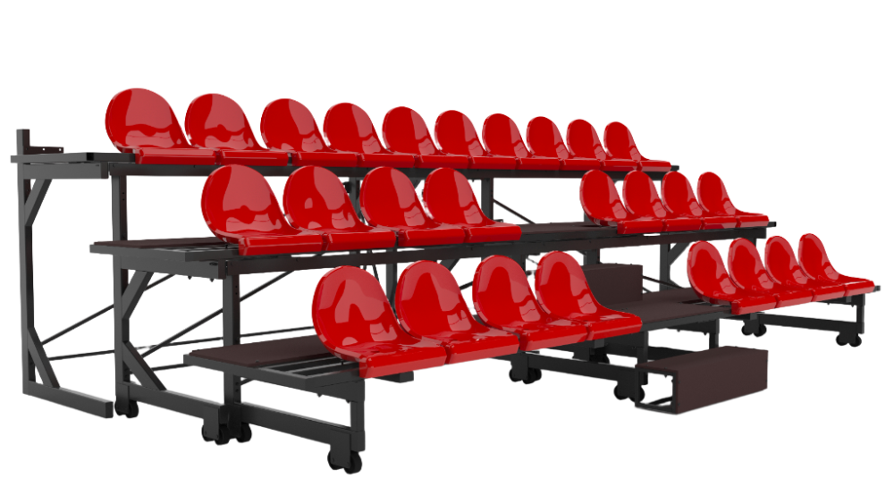 Трибуна трехрядная 26 мест телескопическая Pioner A2506397