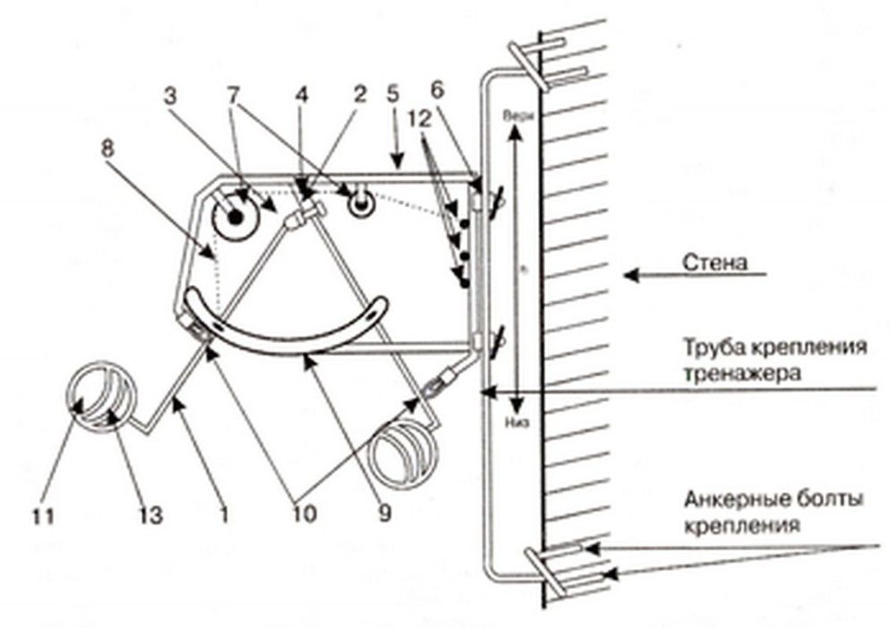 Волейбольный тренажер для отработки нападающего удара (тренажер Алексеева)  Pioner A15005