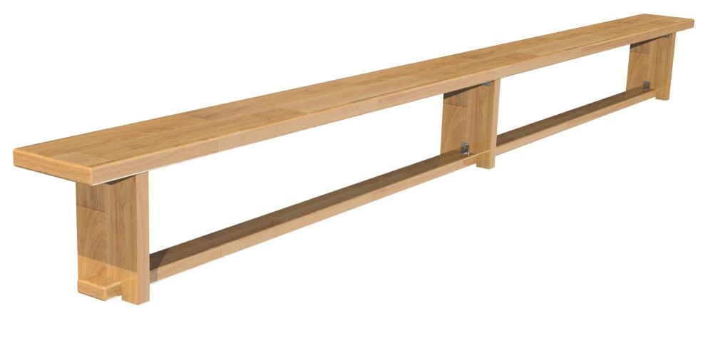 Скамейка гимнастическая 4 м деревянные ножки  Pioner A15236